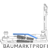 MACO Ecklager POWER f�r Bodenschwelle, 13V, links, silber (227287)