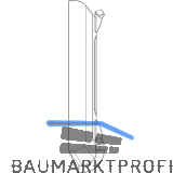 MACO Fr�sabdeckung Scherenlager DT160 4/15-9 und 4/18-9, rechts, grau