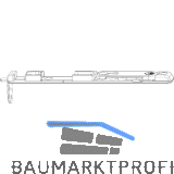 MACO MM Kantriegel unten MM-KS, Eurofalz FT 24 mm, 13V, L=170 mm, silber