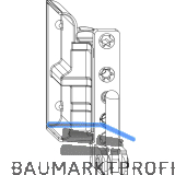 MACO Ecklager DT130 4/18 mm 130 kg silber links (55093)