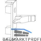 MACO Anpressverschluss Fl�gelteil 9V/13V f�r Beschlagsnut (94089)