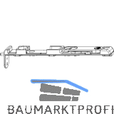 MACO Kantriegel unten, Euronut, L=170 mm, silber (52504)