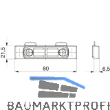 MACO Riegelschlie�teil PVC 12/20- 9, TROCAL 900, silber (26507)