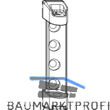 MACO Scherenlager PVC, 3 mm Positionszapfen, 100 kg, silber (52480)
