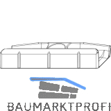 MACO Schlie�teil Falzluft 12 glatt Eurofalz 18 mm 9V -1 mm silber (357844)