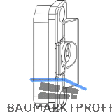 MACO Anpressverschluss verdeckt Fl�gelteil 9V f�r Beschlagsnut,silber (220219)