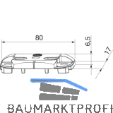 MACO Schlie�teil iS PVC 12/20-13, REHAU Geneo, silber (362358)