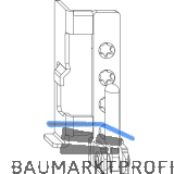MACO Ecklager AS f�r Falzecklagerband mit �V, 12/18 mm, links, silber (54691)
