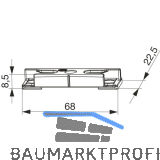 MACO Schlie�teil iS PVC 12/20- 9, TROCAL/DELTAPLAST, silber (96573)