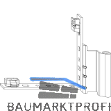 MACO Falzecklagerband AS/PVC ohne �V 12/20-13 mm, rechts, silber (54892)