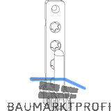 MACO Ecklager PVC, mit 7 mm Tragezapfen L=23 mm, 120 kg, silber (52484)
