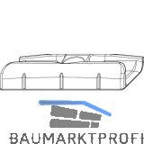 MACO Schlie�teil Falzluft 12 glatt Eurofalz 24 mm 13V silber (34934)