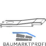 MACO MM Adapterteil gerade Stanzung, silber (352980)