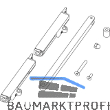 HAUTAU FL190 Pfosten-/Riegel�bertragung 121-200 mm, Alu schwarz RAL 9005