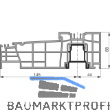 GU Thermostep 204 Grundk�rper Bodenschwelle L=3500 mm silber