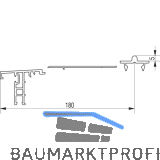 GU Thermostep 204 Trittschwellen-Set 5/180 L=5000 mm IV88-92 Alu silber