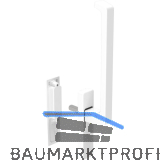 GU HS Drehgriffgarnitur DIRIGENT 180� Griff innen ohne PZ Muschel au�en wei�