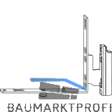 ROTO NX Falzeckband T f�r Rundbogen/Schr�gfenster Holz 12/20-13 silber rechts