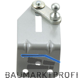 HAUTAU FL190 Winkel-Fl�gelbock f. Rund-, Flach- und Schr�gfenster, Alu silber