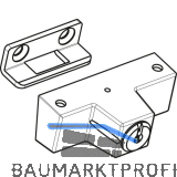 ROTO Drehsperre Zylinder aufschraubbar ohne Schl�ssel wei�