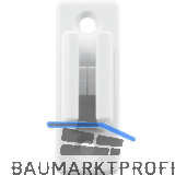 HAUTAU FL190 Kurbelstangenhalter, Kunststoff wei�