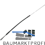 HAUTAU FL190 Flexibles Gest�nge mit Zubeh�r Rund/Flachbogen L=1000 mm schwarz