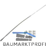 HAUTAU FL190 Flexibles Gest�nge mit Zubeh�r Rund/Flachbogen L=1250 mm grau