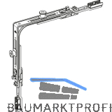 ROTO E-Tec Control NT/NX Eckumlenkung MVS 1P / 1V Zapfen silber