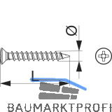 MACO Beschlagsschraube Holz/Kunststoff 4,2x40 mm Phillips Tricoat-Evo