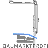 MACO MM Eckumlenkung senkrecht 1 iS, verl�ngerbar Tricoat-Evo (232862)