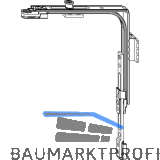 MACO MM Eckumlenkung SFG variabel 1250 mm 1iS mit Spreizhebel Tricoat-Evo
