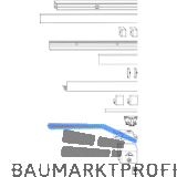 ROTO Patio Alversa Schienen-Set Halteschiene 13 mm verkehrswei� FFB 1051-1250 mm