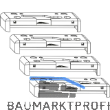 ROTO Patio Alversa Spaltl�ftungsschlie�st�ck-Set PVC PLUS Plan/PLUS Tec rechts