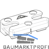 ROTO NT/NX SH-Schlie�st�ck MVS PVC 13V mit Boden KBE/K�MMERLING/TROCAL Zink