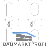 MACO Fr�seinlage f�r Eck-/Scherenlager DT Falzluft 4 mm �berschlag 15 mm
