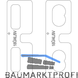 MACO Fr�seinlage f�r Eck-/Scherenlager DT Falzluft 4 mm �berschlag 18 mm 9V