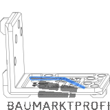 MACO MM Bohrlehre f�r Eck- und Scherenlager POWER Falztiefe 24 mm links