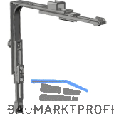 WINKHAUS Eckumlenkung E1.SBS.U.F Stulpfl�gel unten 1 Zapfen klemmbar silber