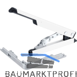 GEZE OL90N/OL95 Handhebel mit Eckumlenkung, Hub 54 mm, Alu wei� RAL 9016