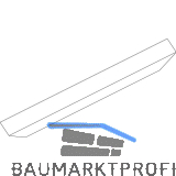 GEZE OL90N/OL95 Abdeckprofil auf Gehrung, L=3000 mm, Alu wei� RAL 9016