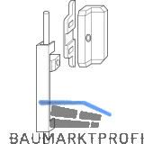 GEZE OL90N/OL95 Zusatzverriegelung, �berschlag 0-17 mm, Alu dunkelbronze elox.