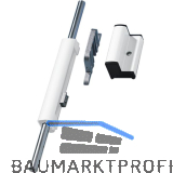 GEZE OL90N/OL95 Zusatzverriegelung, �berschlag 0-17 mm, Alu wei� RAL 9016
