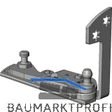 WINKHAUS Ecklager EL.H.IF-N.24-13.RS Eurofalz 24 mm 13V silber rechts