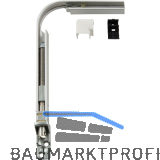 HAUTAU FL190 Eckwinkel-Spindelgetriebe 201 E biegbar Abdeckkappe wei�, links