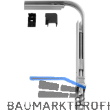 HAUTAU FL190 Eckwinkel-Spindelgetriebe 201 E biegbar Abdeckkappe schwarz, rechts