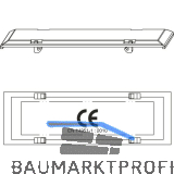 MACO Aufsteckteil f�r Getriebegeh�use CE-EN Aufdruck silber RAL 9022