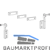 HAUTAU Kippkonsole lang SKA/EKA schwenkbare Montage silber RAL 9006