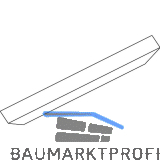 GEZE OL320 Abdeckprofil Gehrung zu RWA100NT, L=3000 mm, Alu wei� RAL 9016