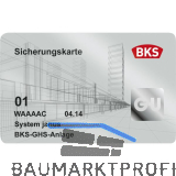 Zweitschrift Sicherungskarte BKS