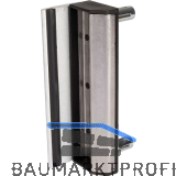 Schlie�blech mit Anschlag SAKLQF2 f�r Vierkantrohr,verstellbar, silber